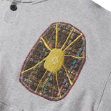 Boiling patched hoodie / Melange gray