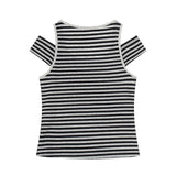 Dual Shoulder Stripe Fit Tee
