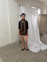 velvet wide neck top