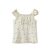 Rose Flower Frill Blouse