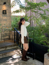 Suede Leather Long Boots (2color)