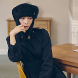 VA Stud Fly Wool Beret / Black