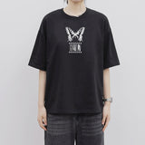 ホーリーバタフライオーバーフィット半袖Tシャツ_BLACK