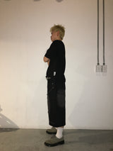 09 フラッグ セミクロップド ショートスリーブ Tシャツ(4c)