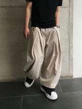 Mier Linen Cut-out Wide Pants 4C