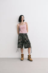 stripe sleeveless (pink)