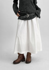 [MADE] Neriku Back Banding Long Skirt