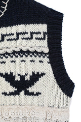 Monet Jacquard Vest [Navy]