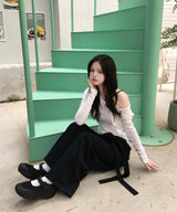 フリルロングスリーブTシャツ