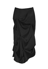 Glopin Drape Satin Skirt