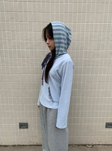 Lanno Stripe Color Matching Hoodie