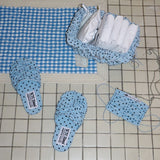 mimi bag (Sky Dot) + silver chain