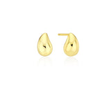 25FW★ Champagne Full Moon Silver Mary Bowl Earrings