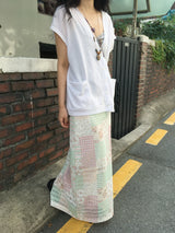Patch Flower Skirt