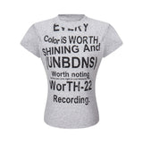 Thalia Bold Lettering Slim T-Shirt