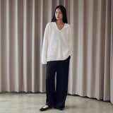 Acetate Satin String Pants_Black