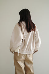 Wool zipup jumper, Cream