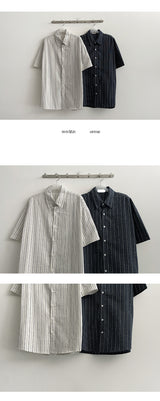 Cadin Stripe Short Sleeve Shirt Shirt