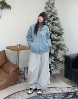 Any Stitch Knit Hood Zip Up