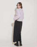 STUDS MAXI SKIRT [NAVY]