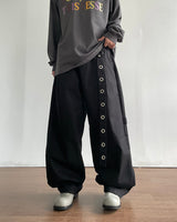 Eyelet Snap Curved Pants