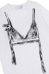ブラスプレーグラフィックTシャツ (ホワイト)