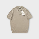 ASCLO ヒドゥンボタン マッスル ショートスリーブニット (4color)