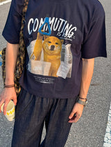 [A-T0226] トレインシバ半袖Tシャツ (2色)