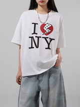 Luv NY クロップドTシャツ