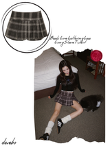 Preppy Pleats A-line Pants Skirt