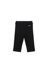 Rib biker leggings_black