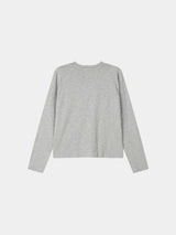 Slub damaged crop long sleeves 3color