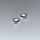 [925silver] Tiny crystal earring
