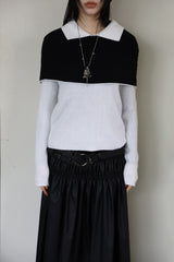 Plum Shawl Layered Knit