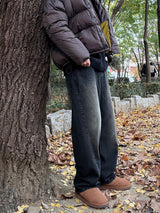 ビンテージウォッシングカーブデニムパンツ
