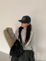 Kyuki Unbalanced Striped Hood Zip-Up