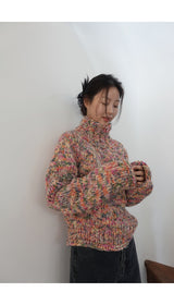 CANDY handmade sweater (with beanie)