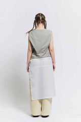 Nylon layerd skirt (White)
