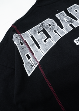 HIERARCHY STUDIOS TMTNW - ブラックトリンプヘビーウェイトオーバーサイズTシャツ