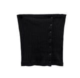 Layered Button Bustier Top