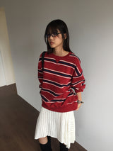 Grunge knit cutout skirt(3color)