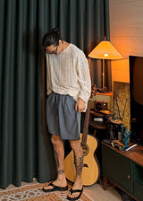 Argyle Stripe Shorts 3COLOR