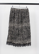 LEOPARD LACE SKIRT