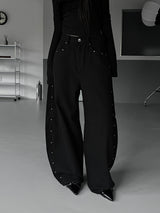 studded balloon wide pants (2color)