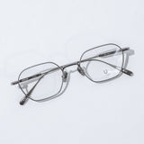 Knouun Square titanium glasses CODE. 102. A Dark Gray