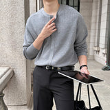 LMN Meto Oversized-Fit Slit Hidden Cardigan (5 colors)