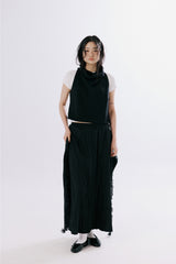 Lace wrap skirt [BLACK]