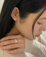 ソルベハートピアス (シルバー)