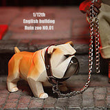 P-PET/PF ART TOYS Ruined Bull Dog Mini Animals | English Bulldog Collectible Figures, Cartoon Figurines & Resin Decorative Items