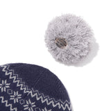TROLLS JACQUARD ニットポンポンビーニー - NAVY